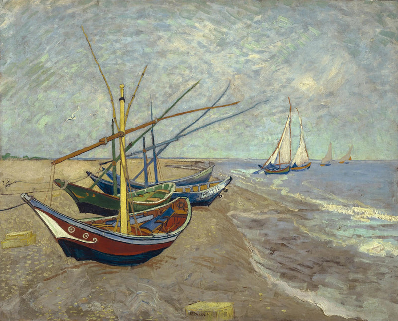 Barques aux Saintes-Maries - Vincent van Gogh