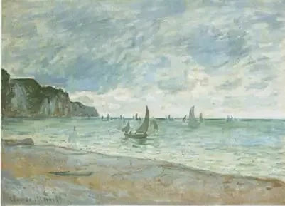 Рибальські човни перед скелями Pourville W786 - Monet