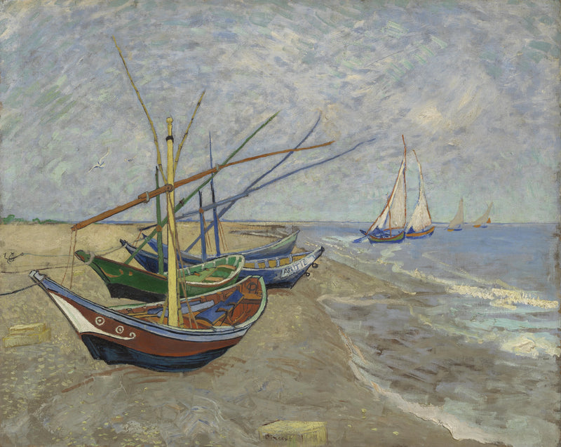 Barques aux Saintes-Maries - Vincent van Gogh
