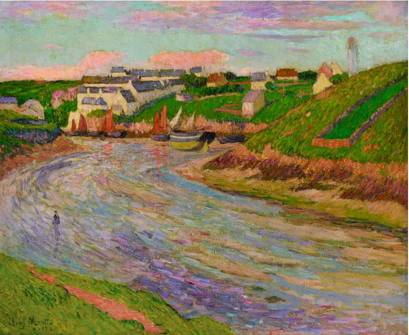 BASSE MER, LE SOIR - Henry Moret image 1 copie peinte à la main à l’huile