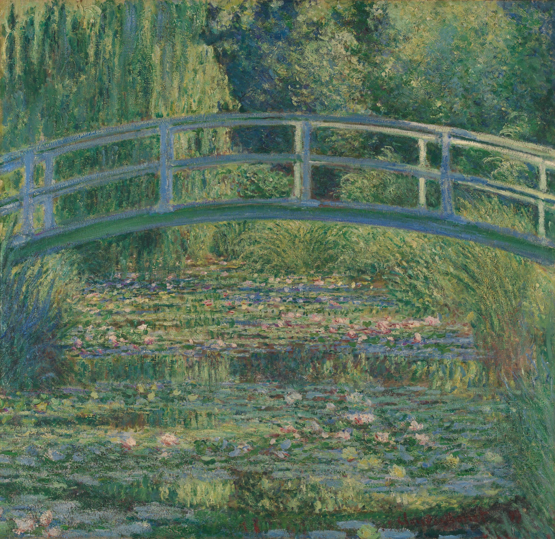 Le Bassin aux nymphéas, harmonie verte - Claude Monet