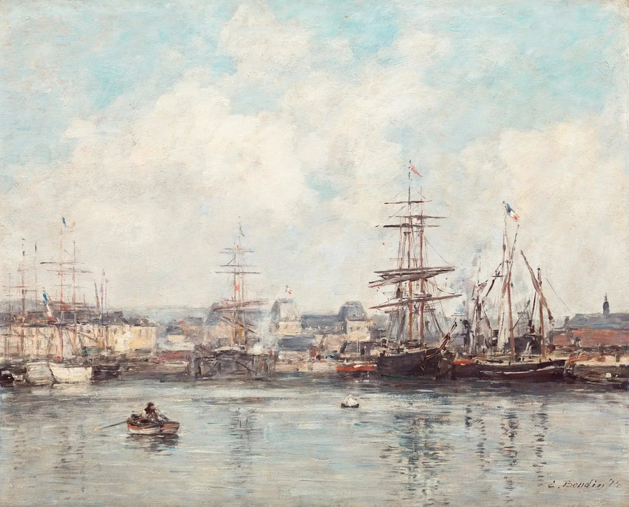 Bassin Casimir Delavigne au Havre - Eugène Boudin