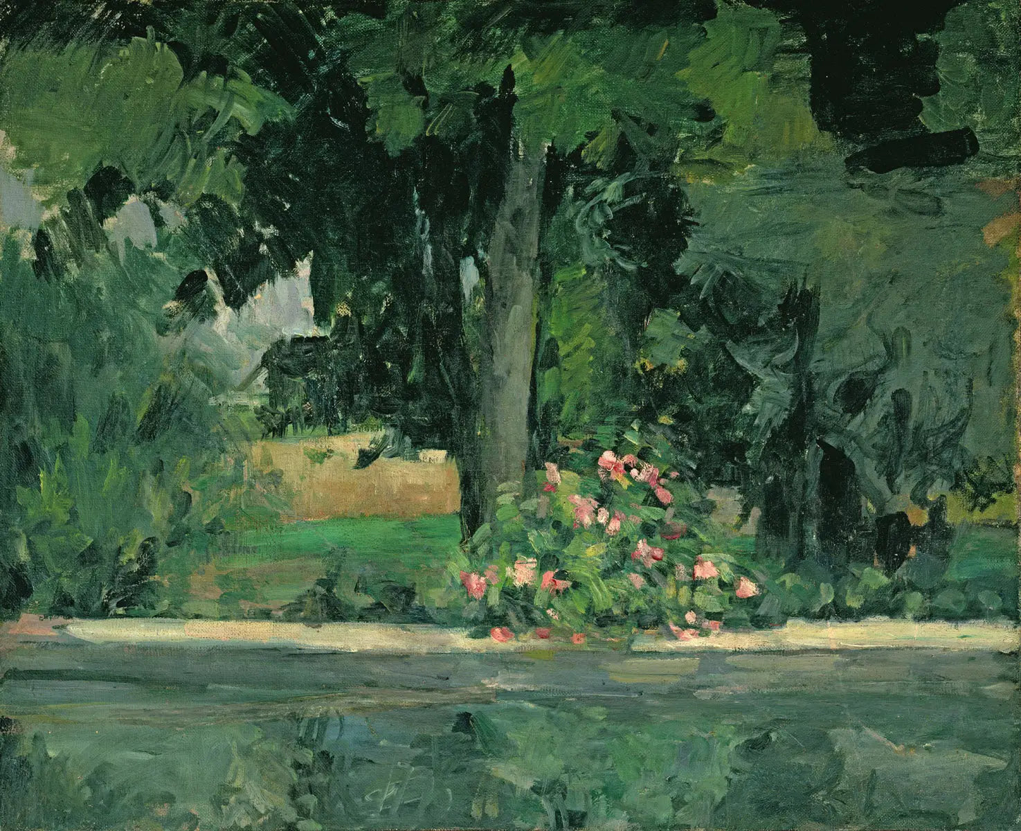 Bassin du Jas de Bouffan - Paul Cézanne image 1 reproduction artisanale de tableau
