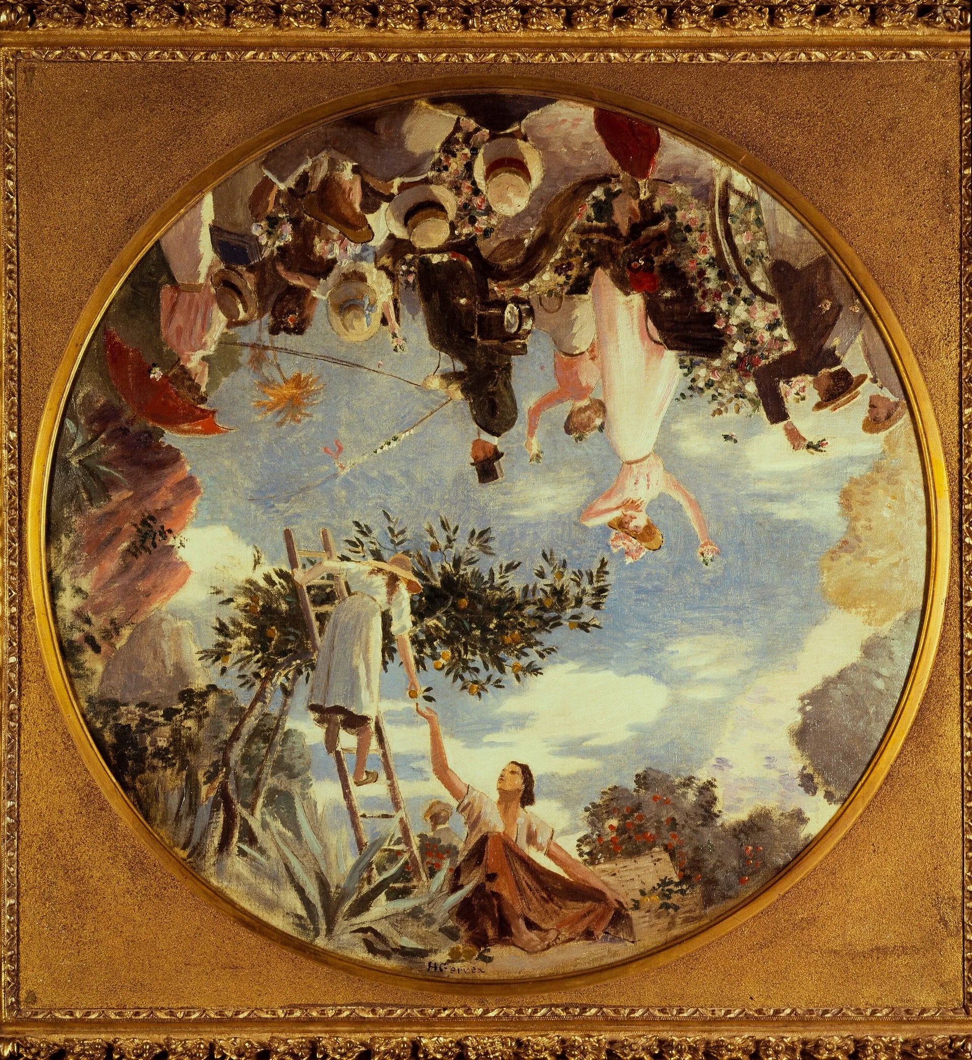 Bataille de fleurs à Nice - Henri Gervex image 1 reproduction d’œuvre d’art à l’huile