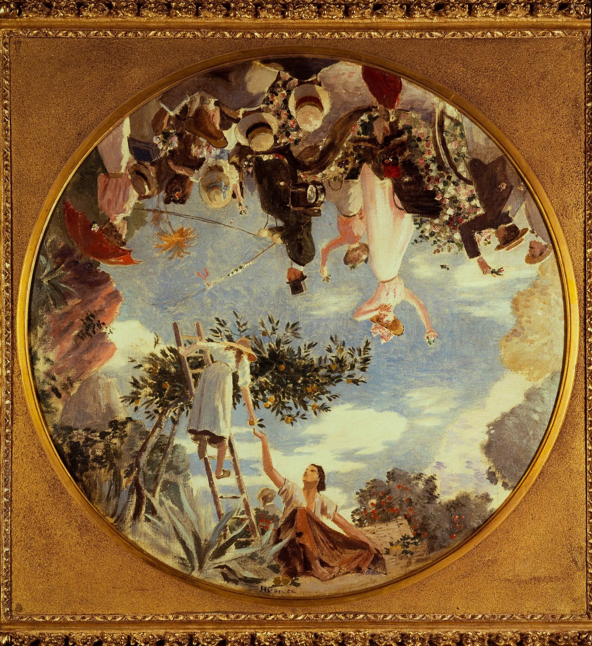 Bataille de fleurs à Nice - Henri Gervex image 1 reproduction d’œuvre d’art à l’huile