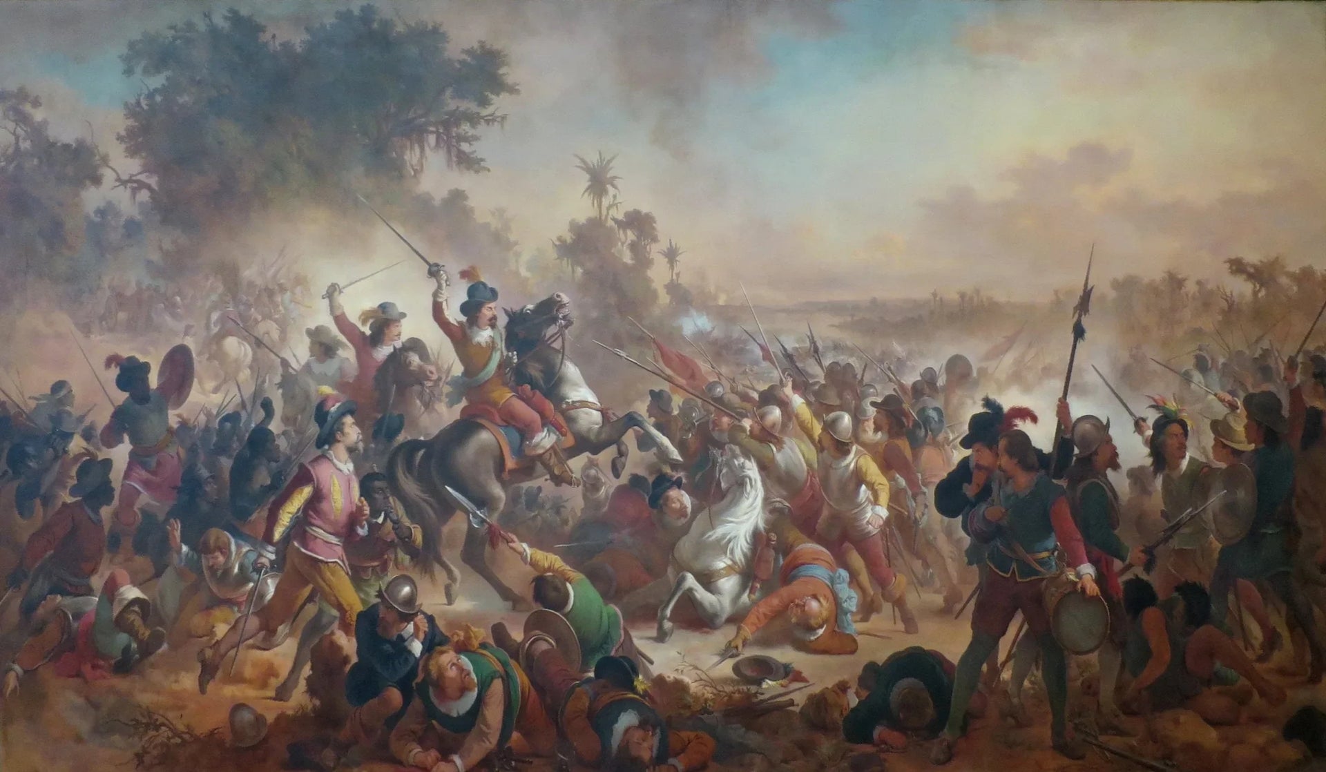 Bataille de Guararapes - Victor Meirelles image 1 reproduction réalisée par Alpha Reproduction