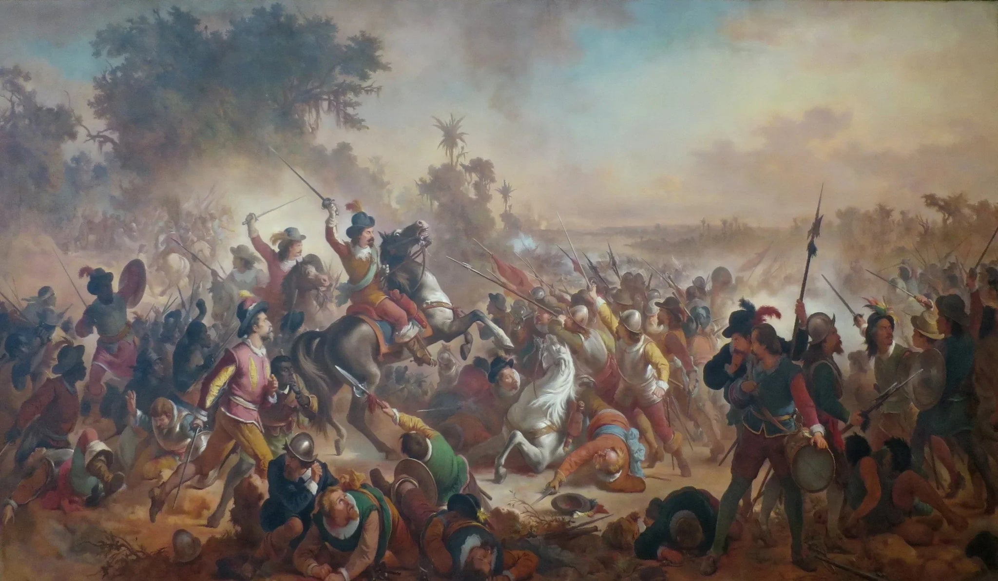 Bataille de Guararapes - Victor Meirelles image 1 reproduction réalisée par Alpha Reproduction