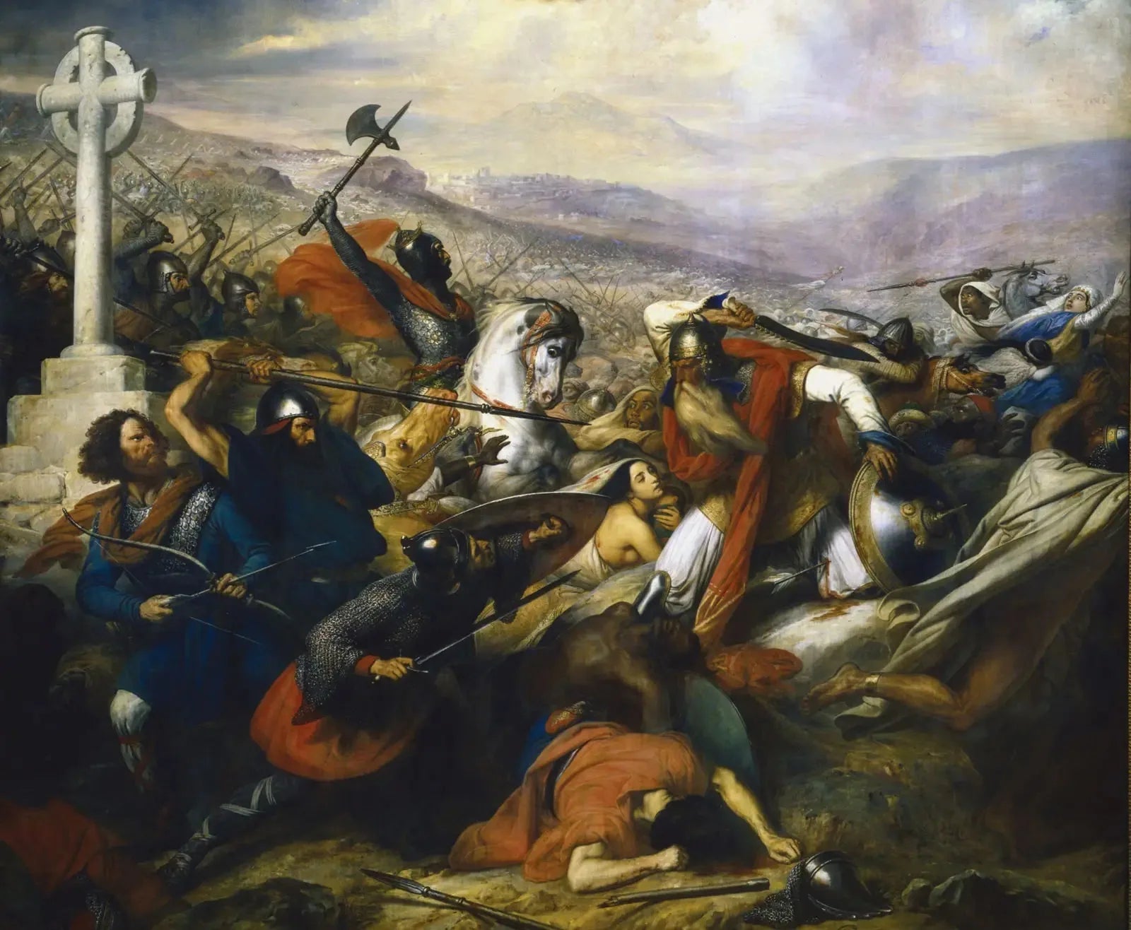 Bataille de Poitiers - Charles de Steuben image 1 reproduction de peinture à l’huile