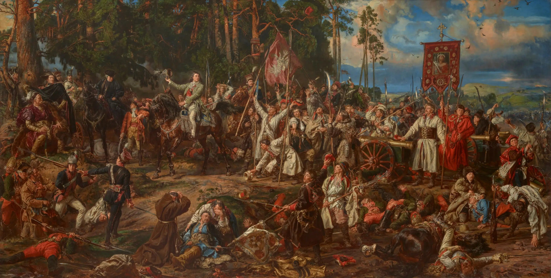 Bataille de Raclawice - Jan Matejko image 1 copie peinte à la main à l’huile