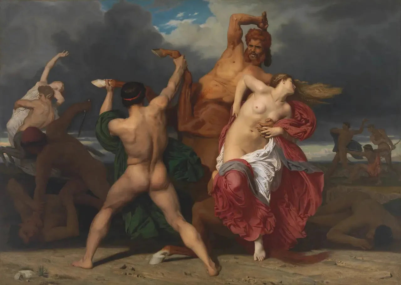 Bataille des Centaures contre les Lapithes - Bouguereau image 1 reproduction de peinture à l’huile