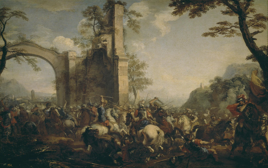 Bataille entre Chrétiens et Musulmans - Jacques Courtois