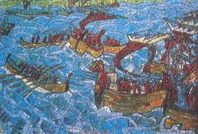 Bataille - Nicolas Roerich image 1 copie de tableau peinte à la main