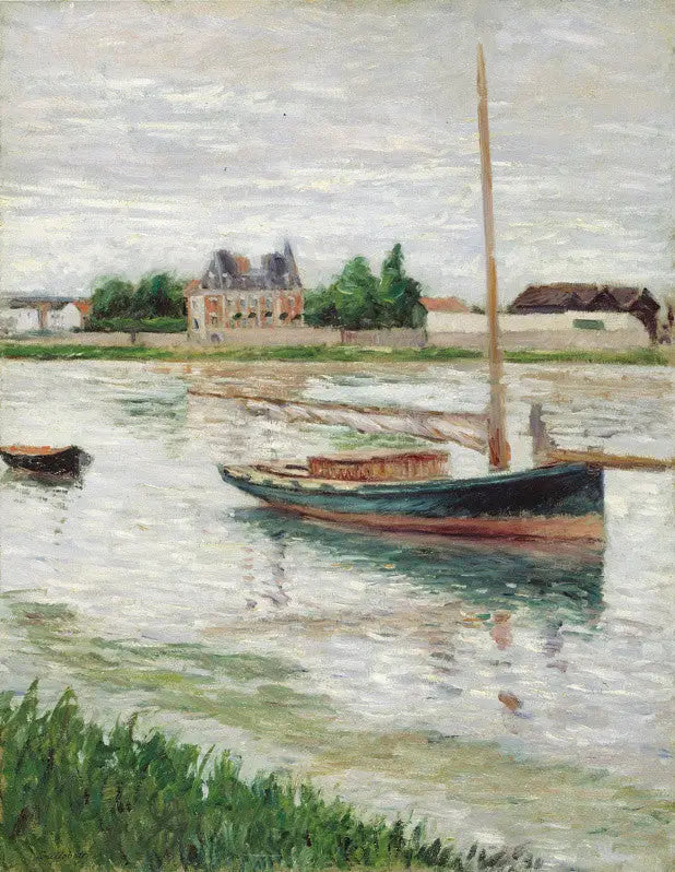 Bateau à l'ancre sur la Seine, Argenteuil - Gustave Caillebotte