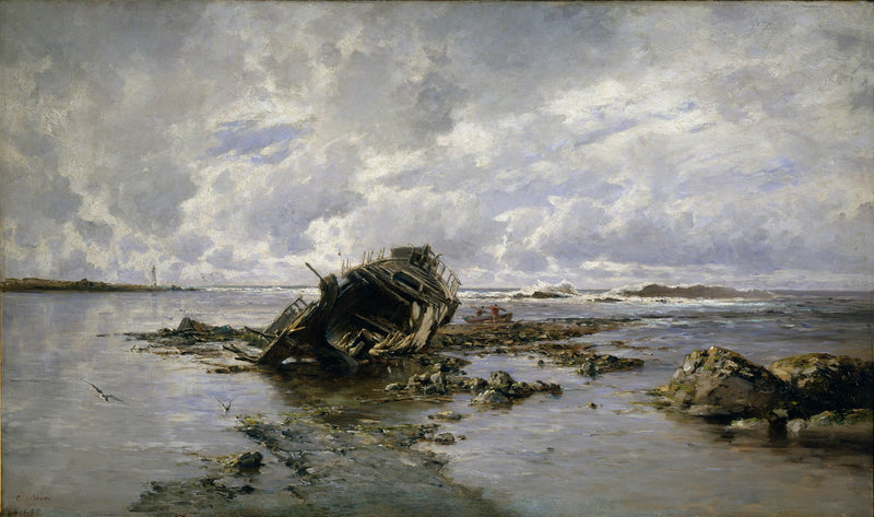 Bateau naufragé - Carlos de Haes