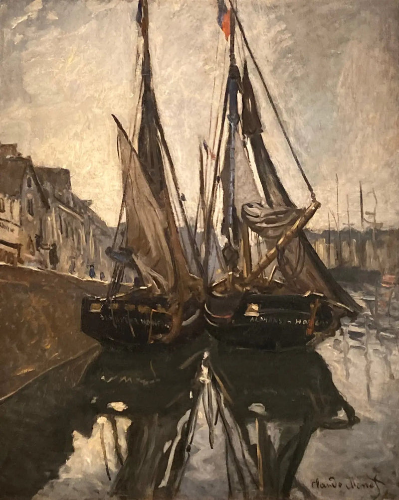 Bâteaux de pêche, Honfleur - Claude Monet