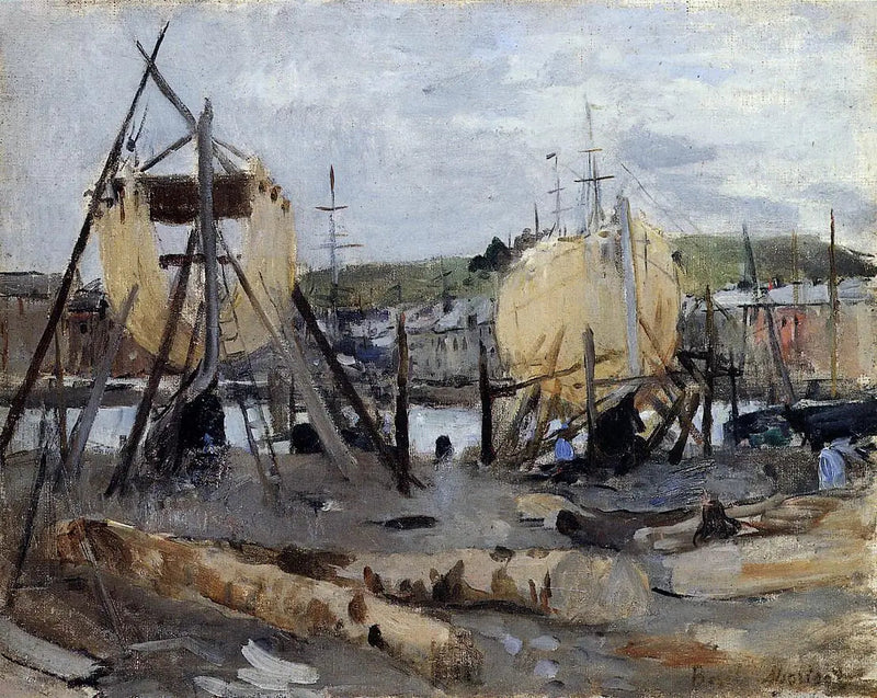 Bateaux en construction - Berthe Morisot