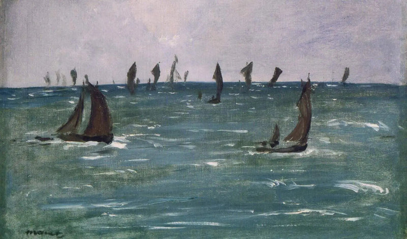 Bateaux en Mer, Golfe de Gascogne - Édouard Manet