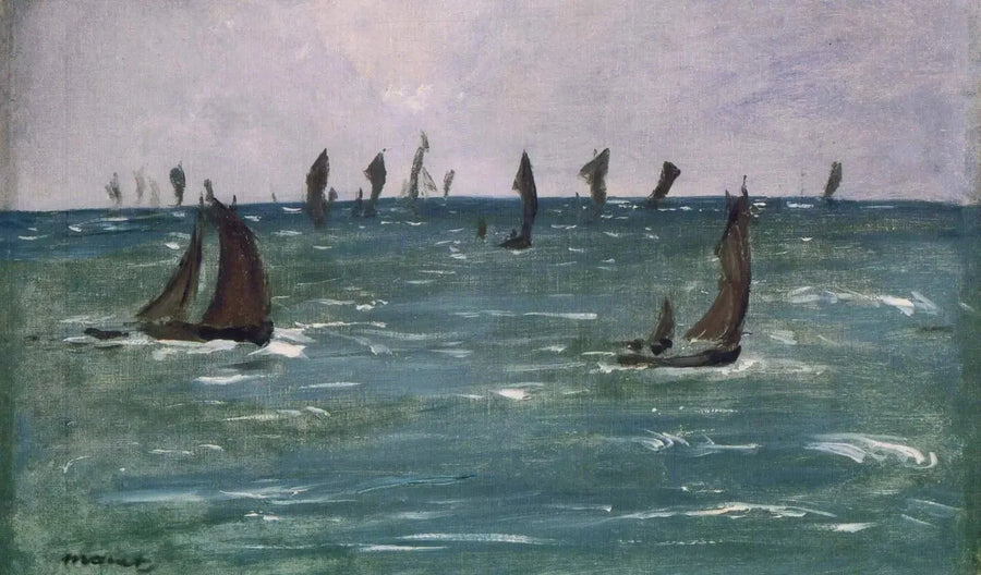 Bateaux en Mer, Golfe de Gascogne - Édouard Manet