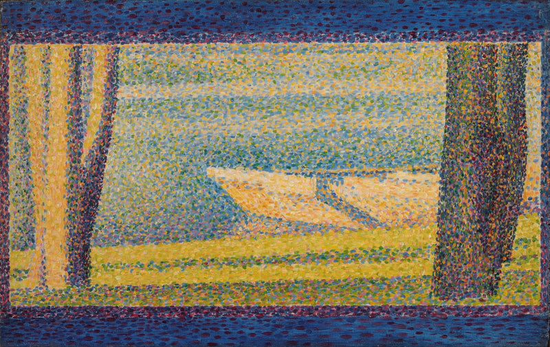 Bateaux et arbres amarrés - Georges Seurat