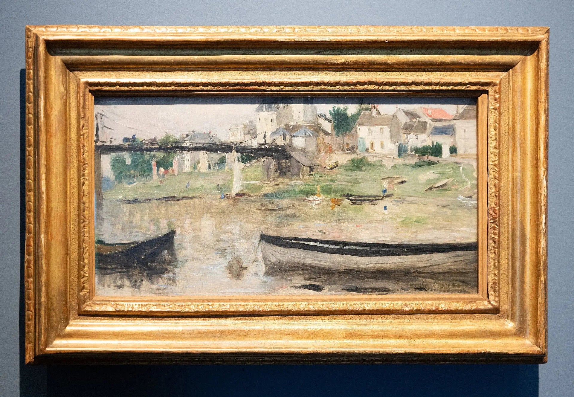 Bateaux sur la Seine - Berthe Morisot image 2 reproduction d’œuvre d’art à l’huile