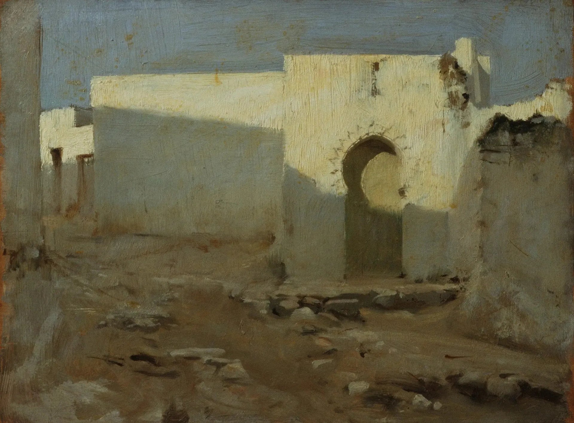 Bâtiments mauresques au soleil - John Singer Sargent image 1 copie de tableau peinte à la main