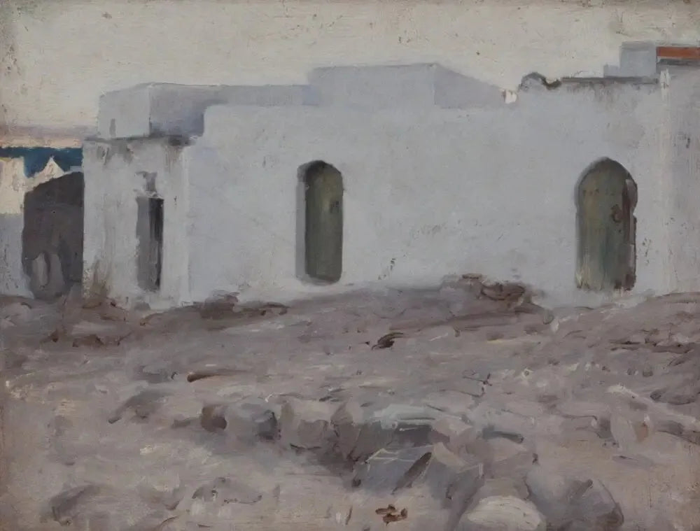 Bâtiments mauresques par temps nuageux - John Singer Sargent image 1 tableau peint à l’huile sur toile