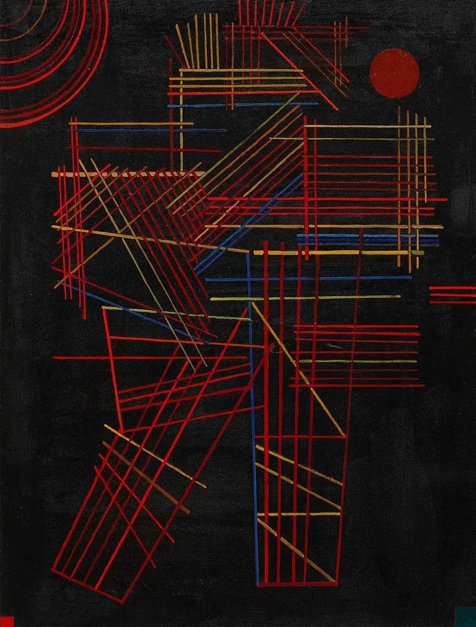 Bâtons colorés - Vassily Kandinsky image 1 copie de tableau peinte à la main