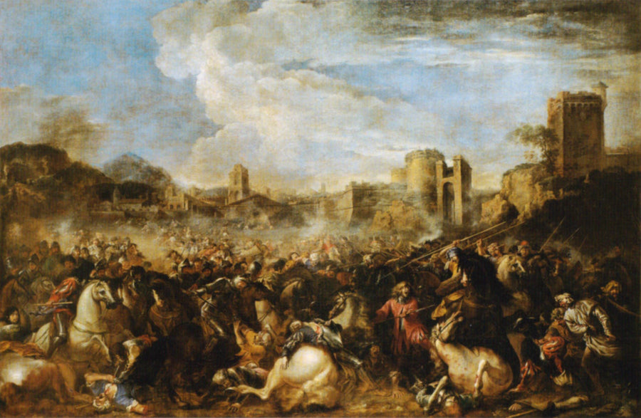 Battaglia fra turchi e cristiani - Salvator Rosa