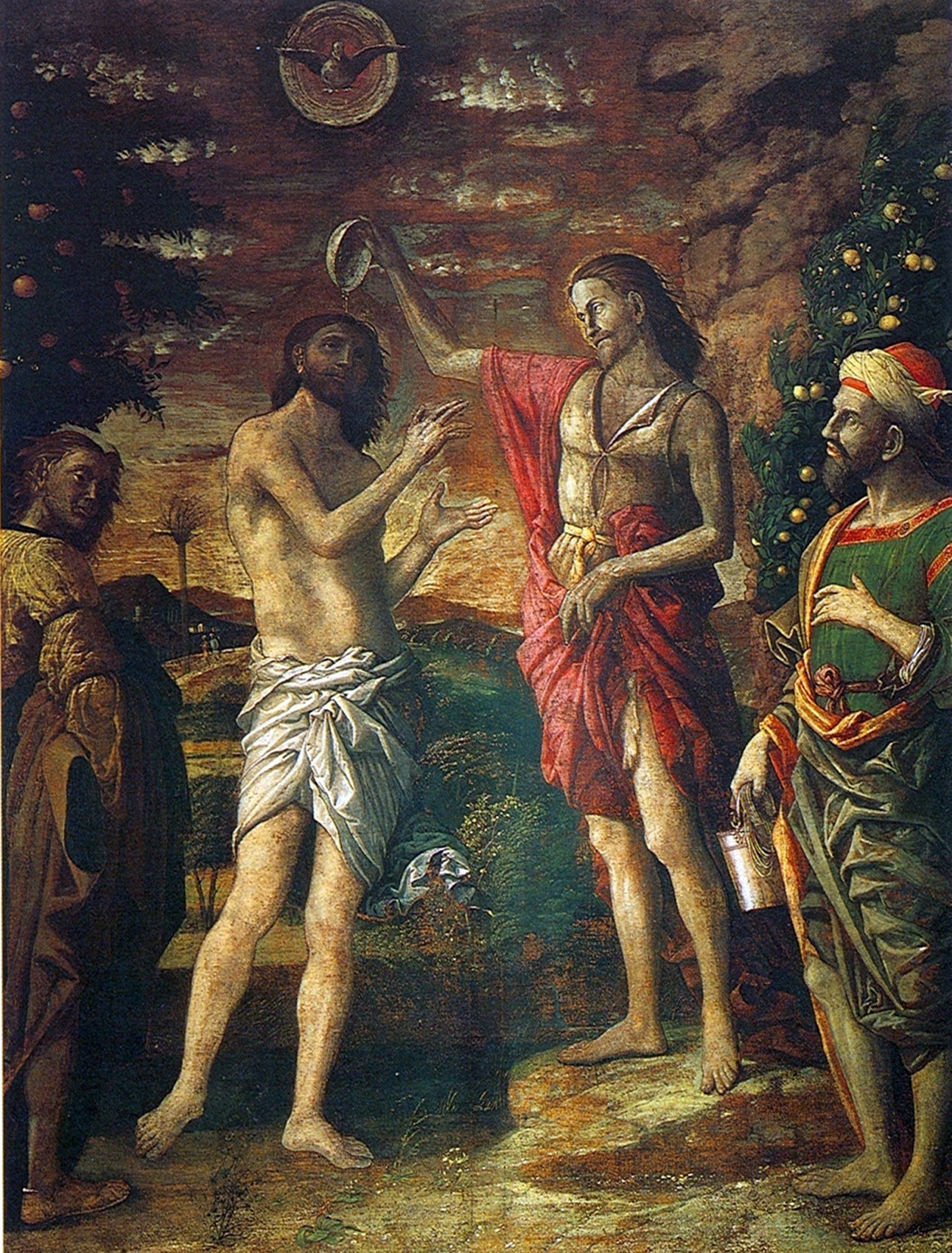 Battesimo di Cristo - Andrea Mantegna image 1 reproduction artisanale de tableau