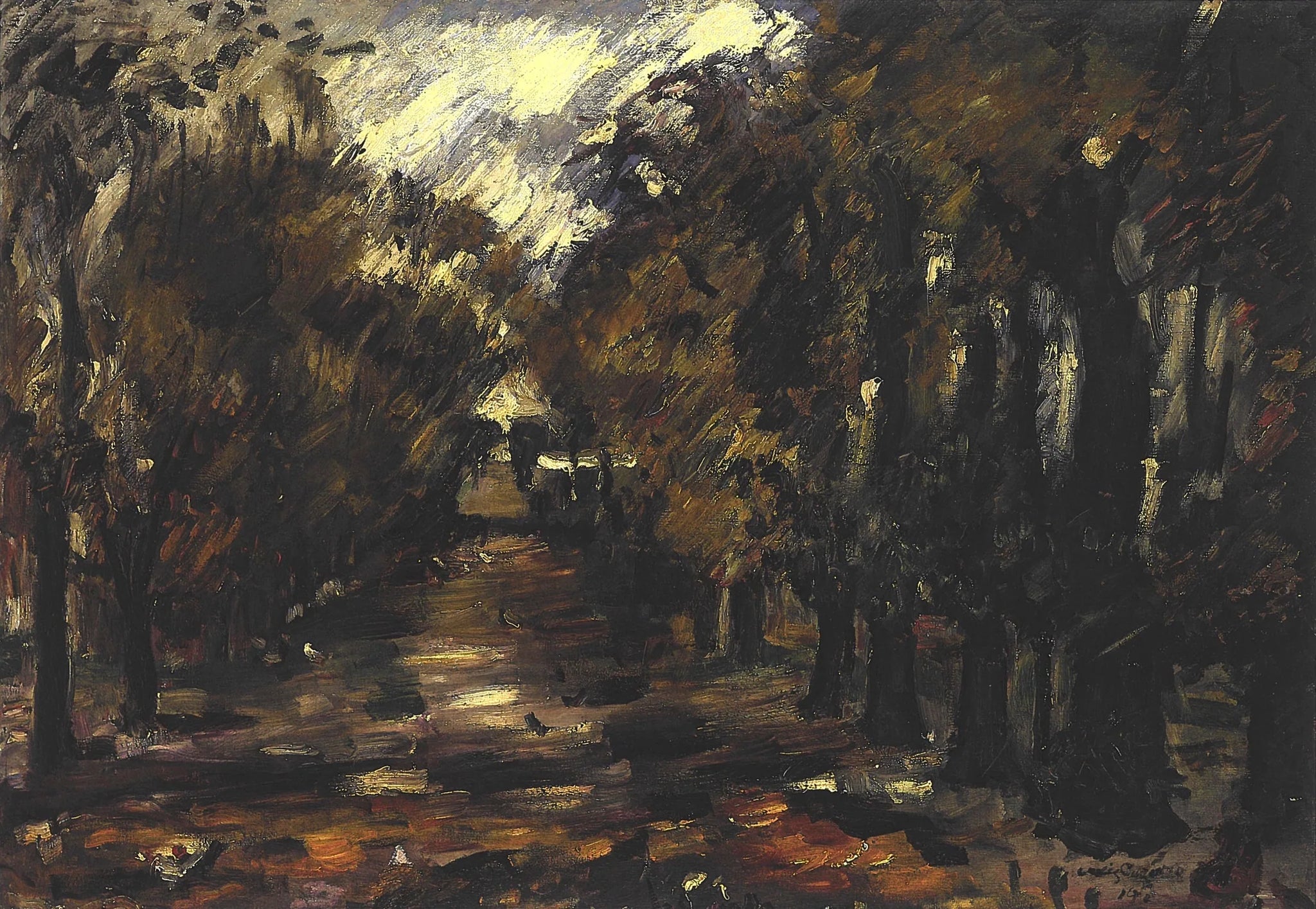 Baumallee in Niendorf - Lovis Corinth image 1 reproduction réalisée par Alpha Reproduction