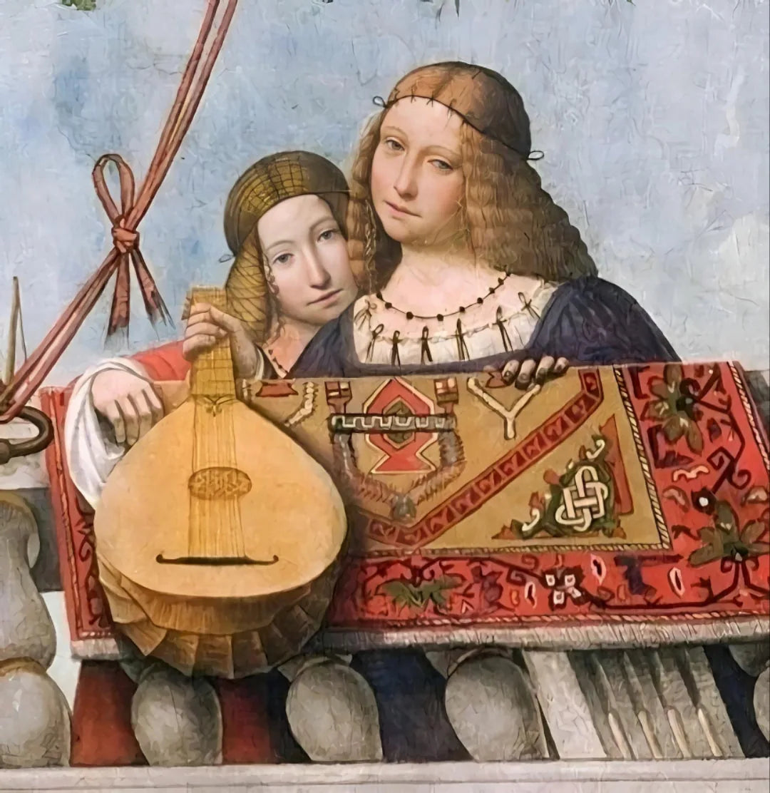 Béatrice et Isabelle d'Este - Benvenuto Tisi image 1 reproduction d’œuvre d’art à l’huile