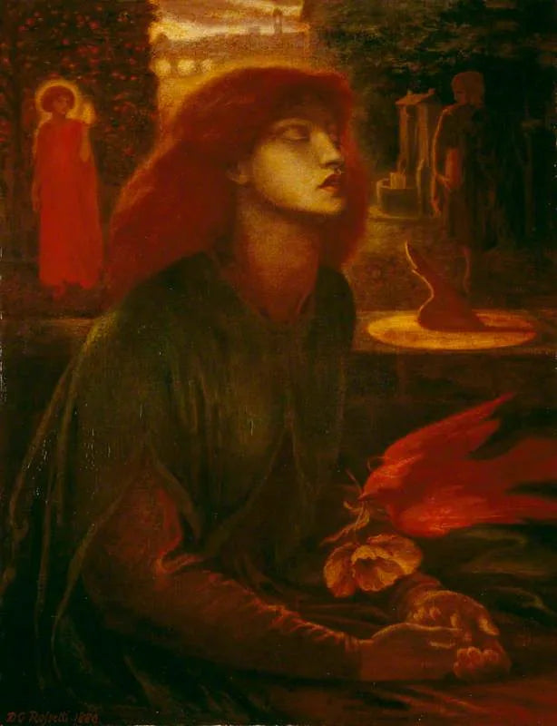 Béatrix - Dante Gabriel Rossetti image 1 copie peinte à la main à l’huile