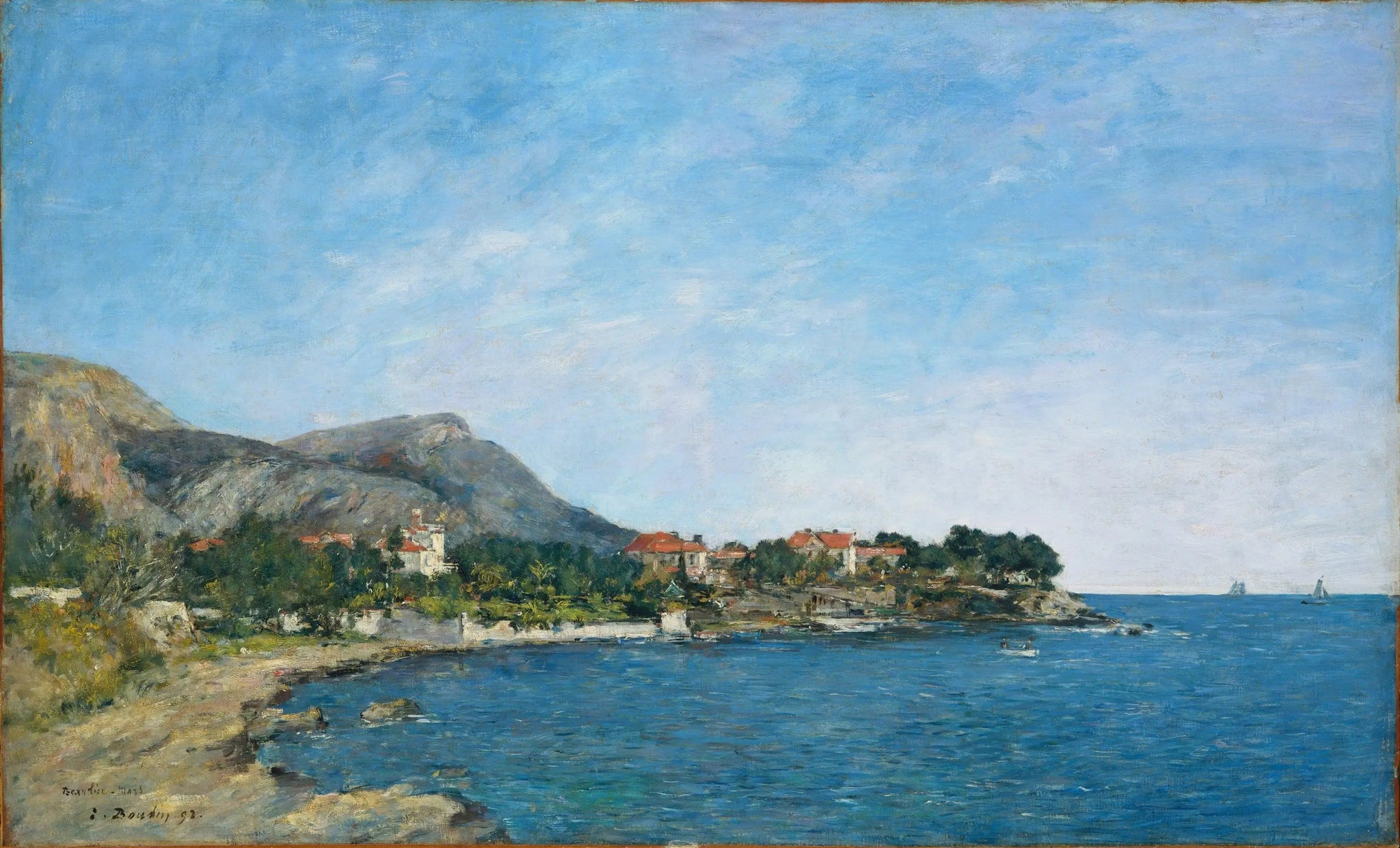 Beaulieu, La baie de Fourmis - Eugène Boudin image 1 reproduction de peinture à l’huile