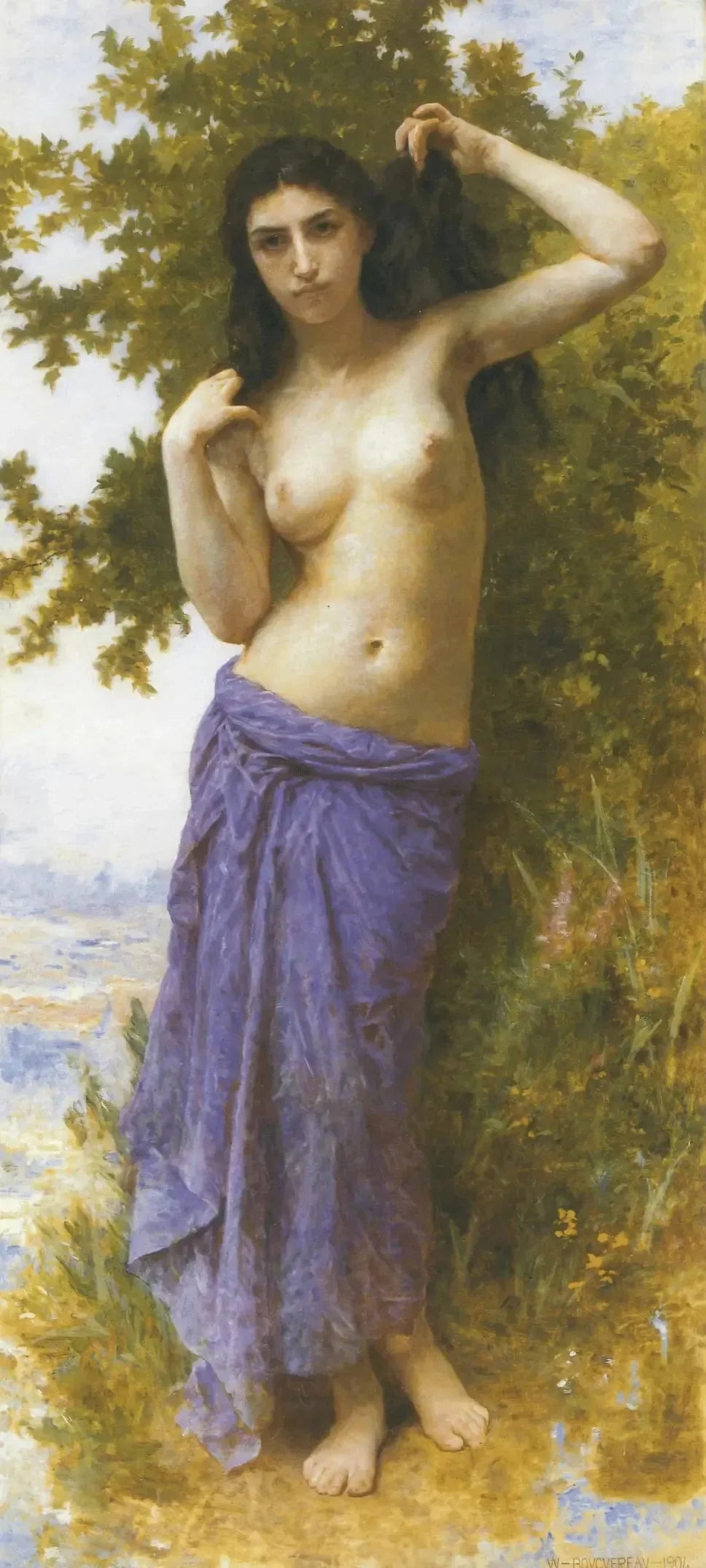Beauté romane - Bouguereau image 1 copie de tableau peinte à la main