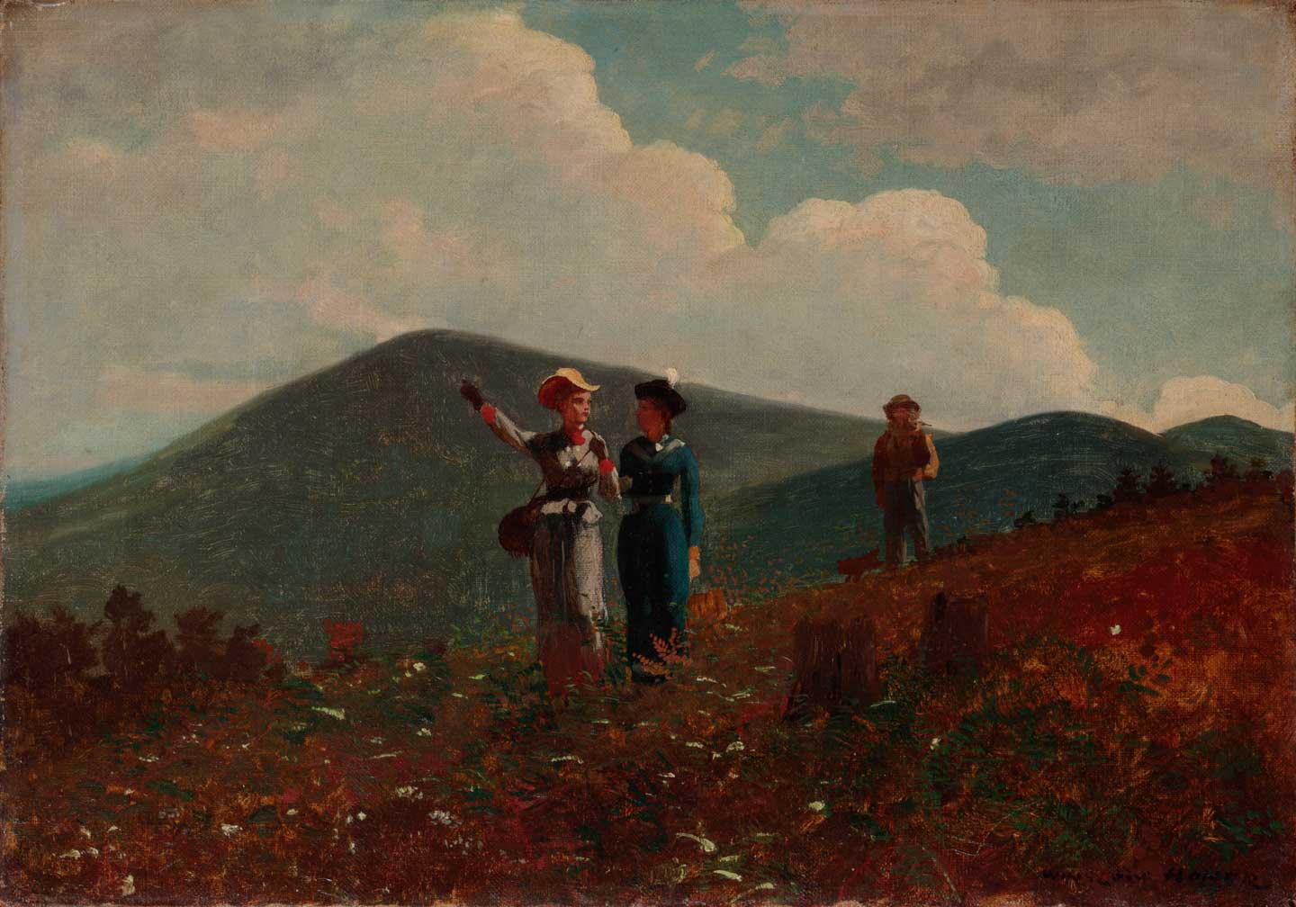 Beaver Mountain, Adirondacks; Minerva, New York - Winslow Homer image 1 reproduction artisanale de tableau