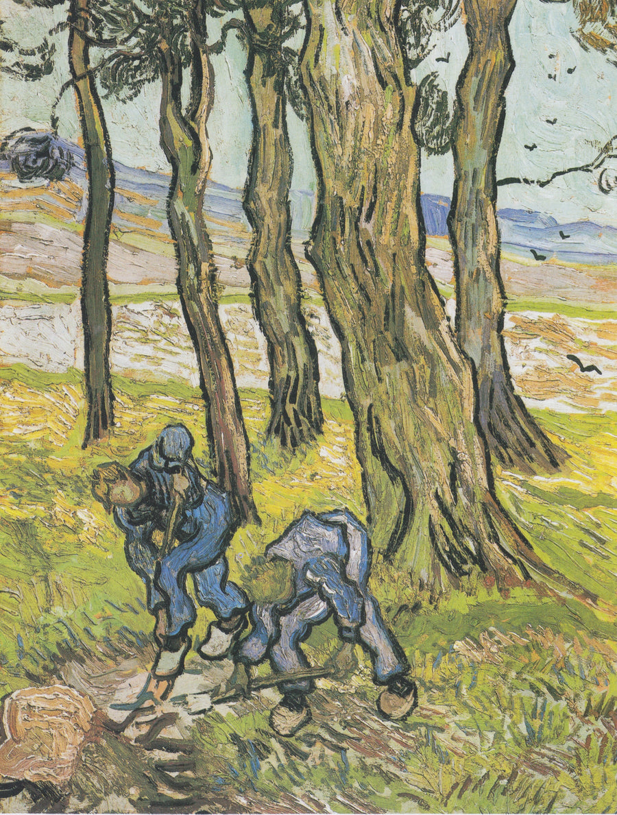 Deux bêcheurs parmi les arbres F701 de Vincent van Gogh, Detroit Institute of Arts
