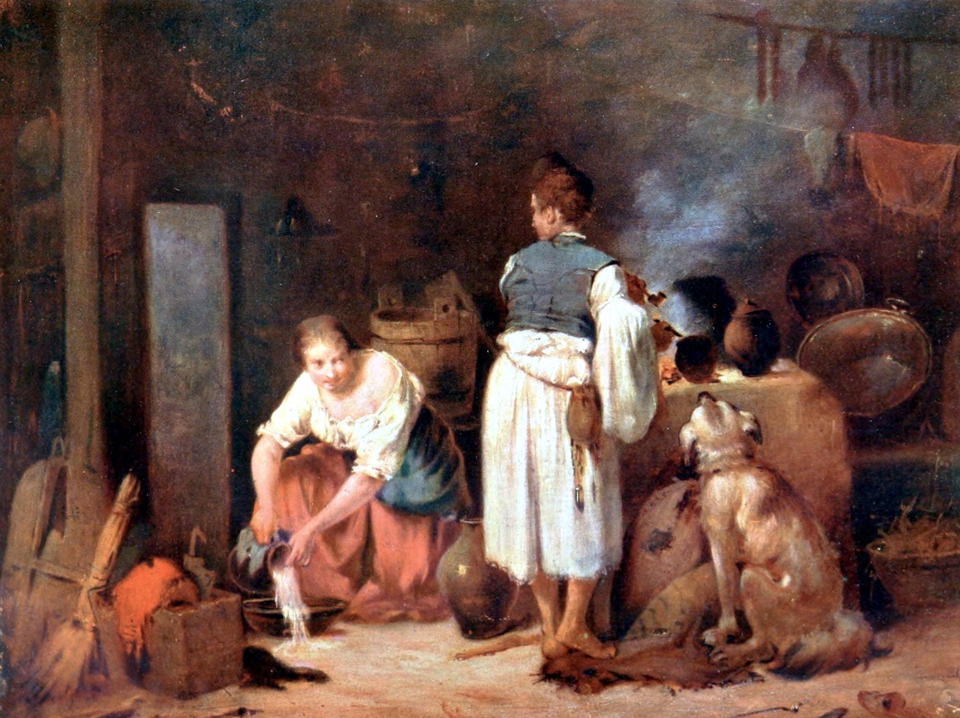 Befordultam a konyhára - Mihály Munkácsy image 1 copie de tableau peinte à la main