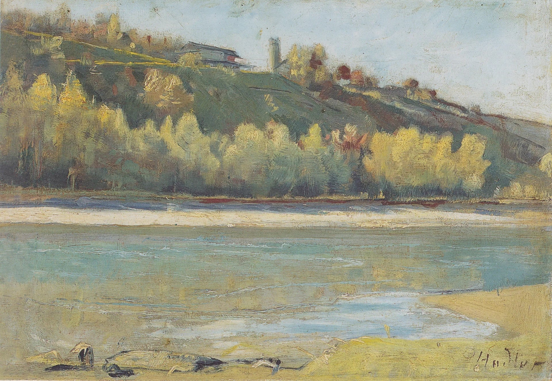 Bei der Jonction - Ferdinand Hodler image 1 reproduction de peinture à l’huile