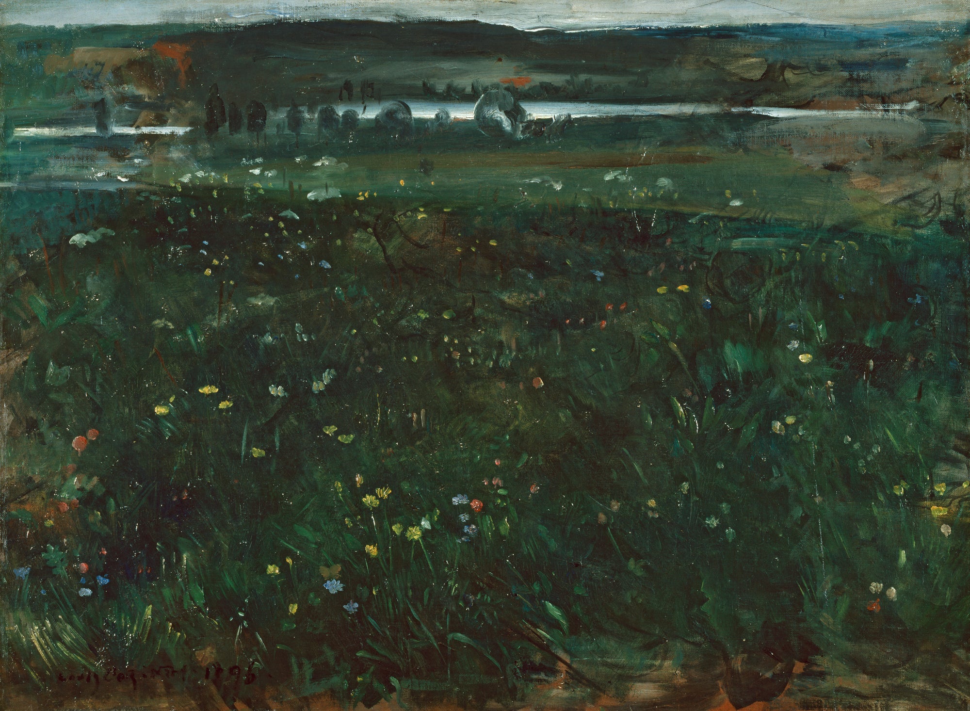 Bei Unterschäftlarn an der Isar - Lovis Corinth image 1 copie peinte à la main à l’huile