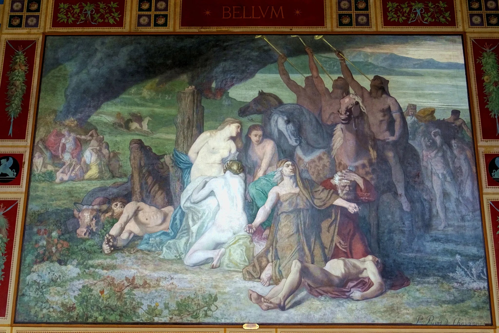 Bellum - Pierre Puvis de Chavannes image 1 reproduction d’œuvre d’art à l’huile