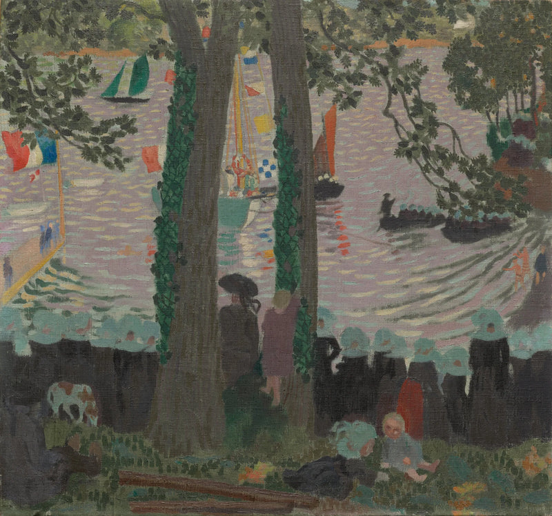 Bénédiction d'un yacht sur la rivière de Belon - Maurice Denis