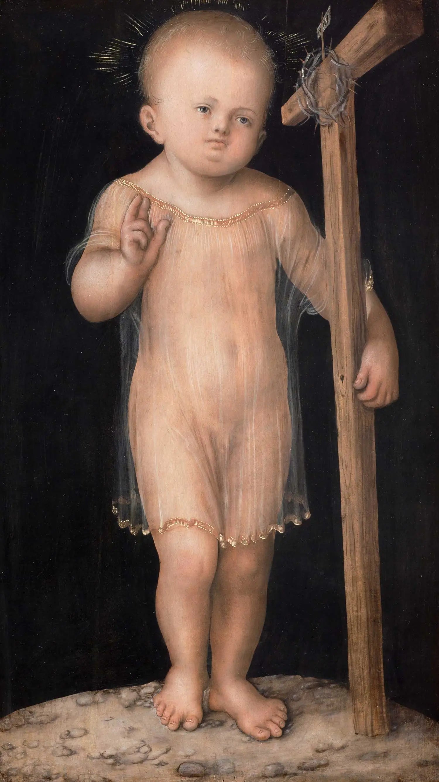 Bénédiction de l'Enfant Jésus - Lucas Cranach the Elder image 1 tableau peint à l’huile sur toile