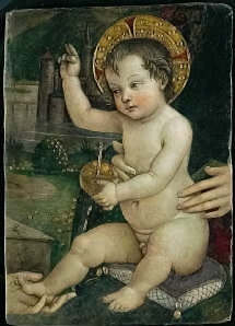 Bénédiction de l'Enfant Jésus - Pinturicchio image 1 copie peinte à la main à l’huile