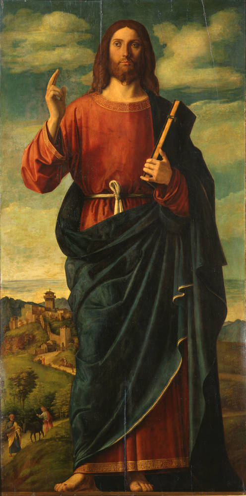 Bénédiction du Christ - Cima da Conegliano image 1 reproduction d’œuvre d’art à l’huile