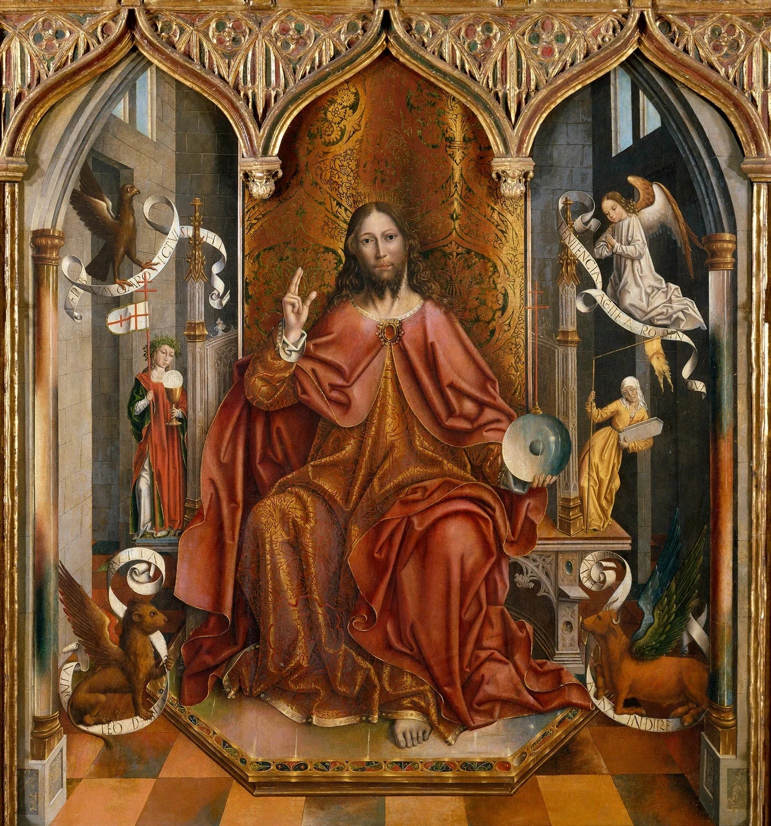 Bénédiction du Christ - Fernando Gallego image 1 copie peinte à la main à l’huile