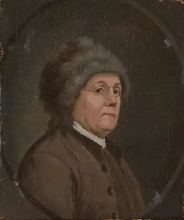 Benjamin Franklin (1706-1790), M.A. (hon.) 1763 - John Trumbull image 1 reproduction artisanale de tableau