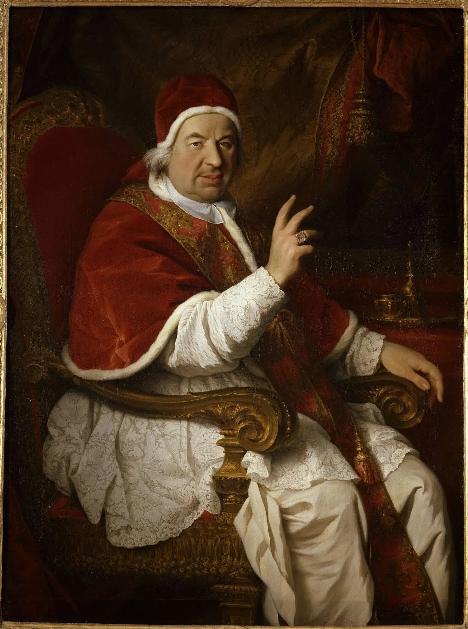 Benoît XIV, pape (1675-1758) - Pierre Subleyras image 1 copie peinte à la main à l’huile
