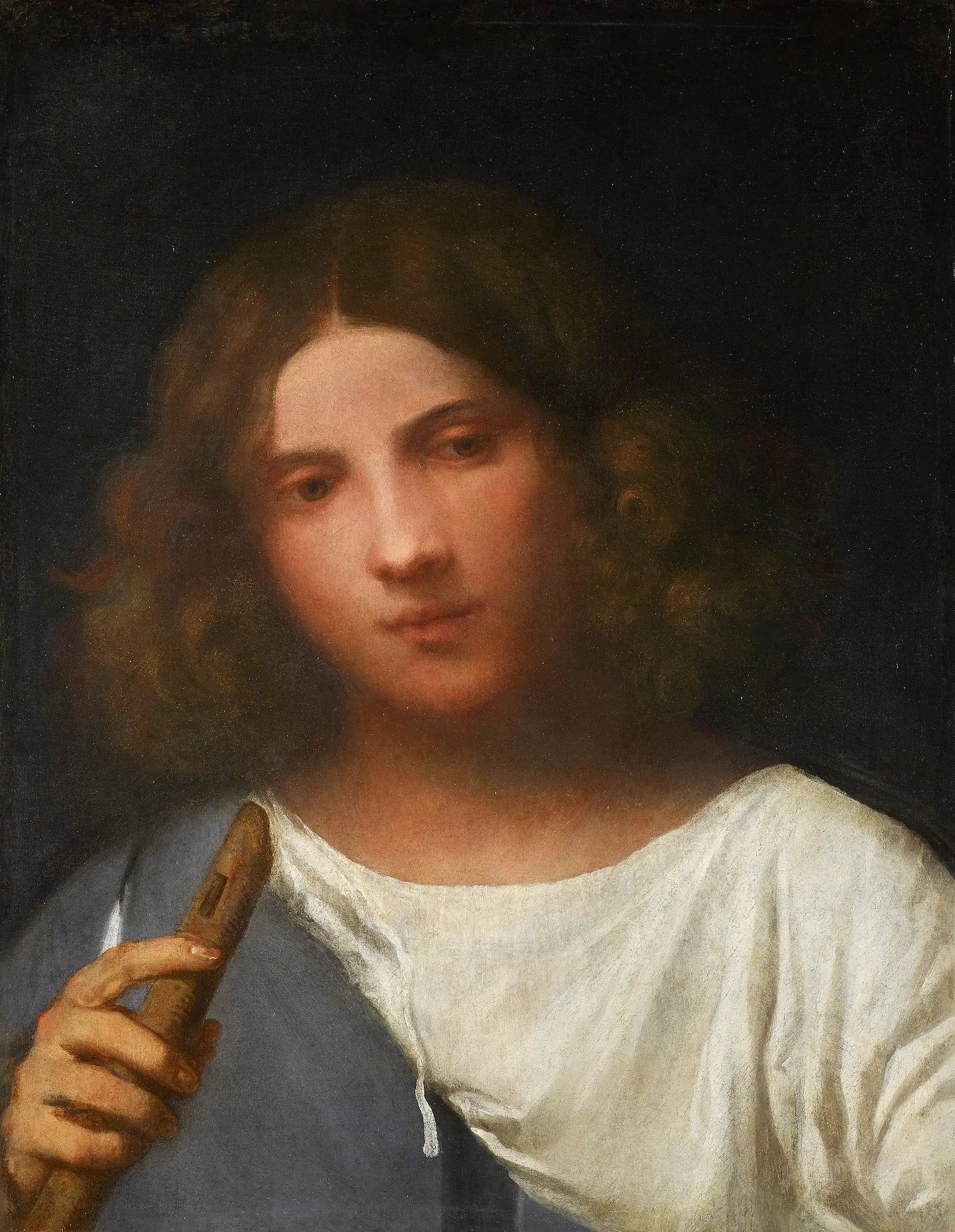 Berger à la flûte - Titian image 1 reproduction artisanale de tableau