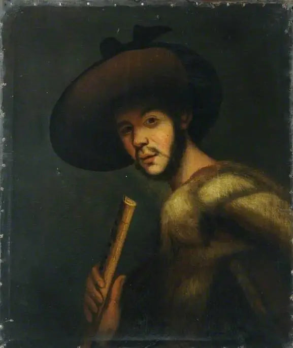 Berger avec une pipe - Giorgione image 1 copie peinte à la main à l’huile