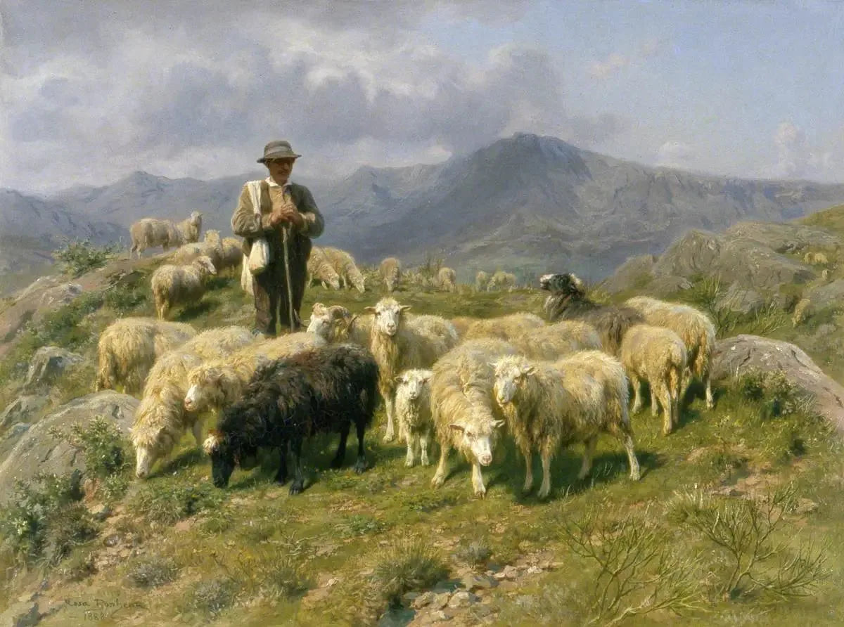 Berger des Pyrénées - Rosa Bonheur image 1 reproduction artisanale de tableau
